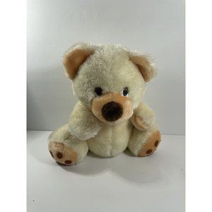 Vintage Love Land BROWN TEDDY BEAR plush stuffed animal toy 1984